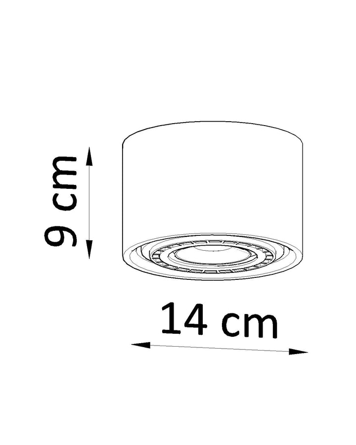 BASIC Concrete Ceiling Light