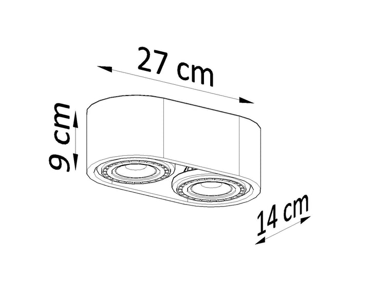 BASIC Concrete Ceiling Light