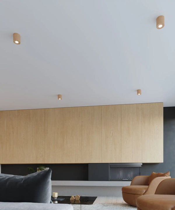 ORBIS Natural Wood Ceiling Light