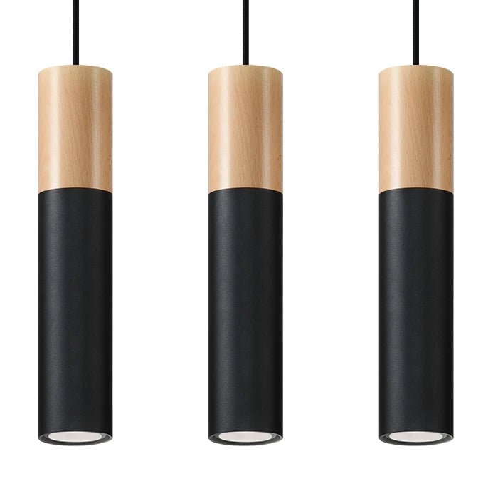 PABLO Pendant Light Black Three Heads