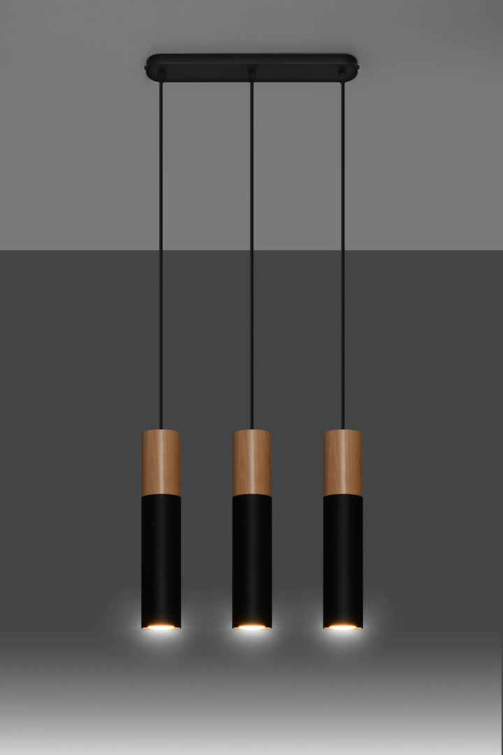 PABLO Pendant Light Black Three Heads