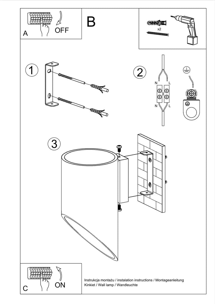 PENNE Wall Light