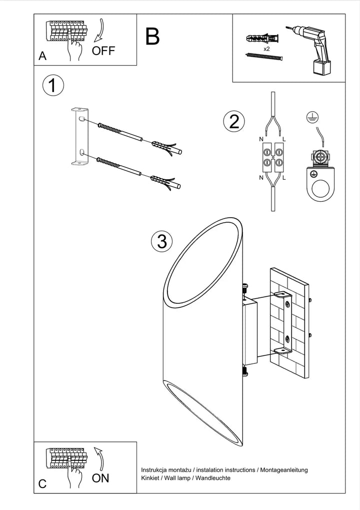 PENNE Wall Light