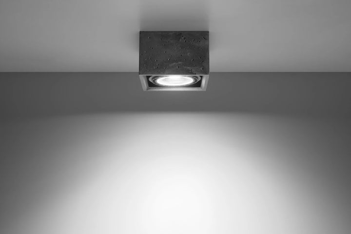 QUATRO Concrete Ceiling Light
