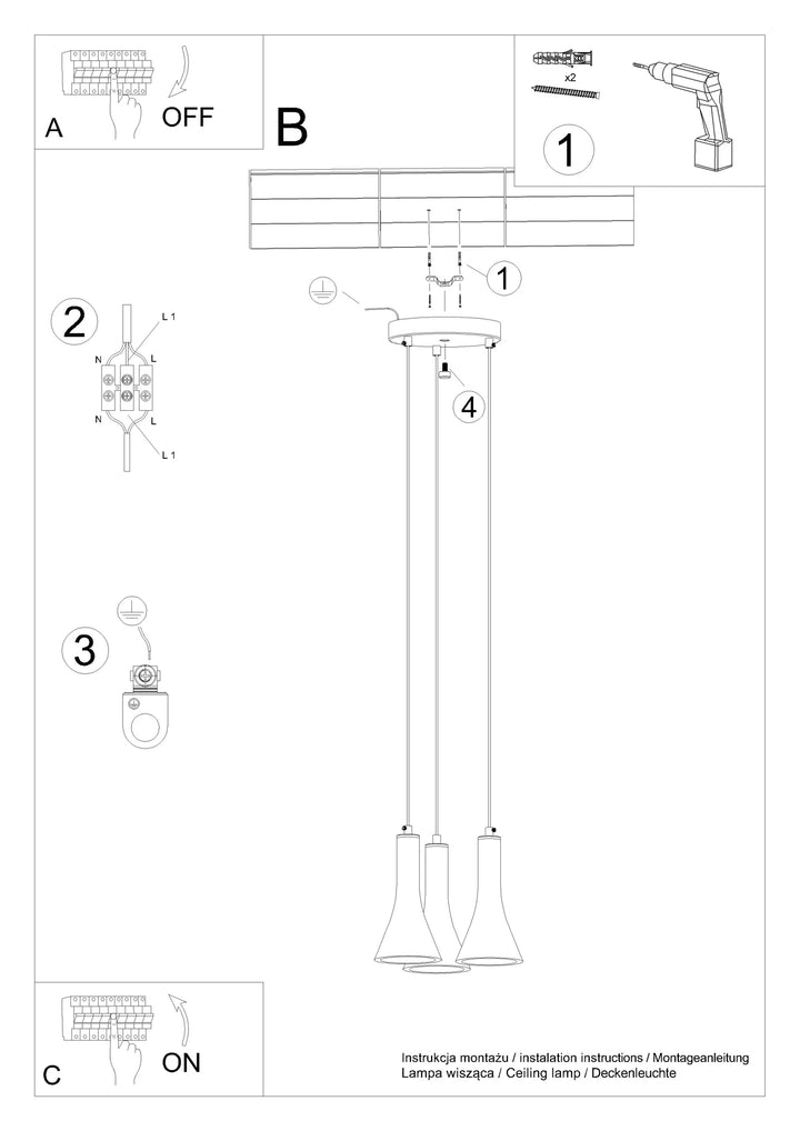 REA Concrete Pendant Light