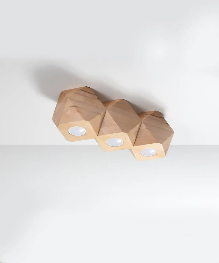 WOODY Natural Wood Ceiling Light