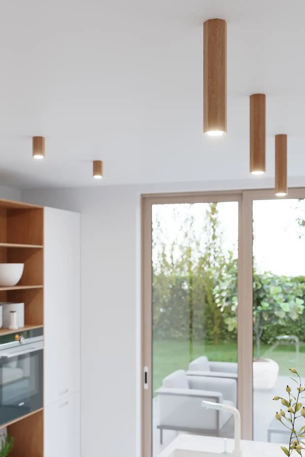 ZEKE Oak Ceiling Light